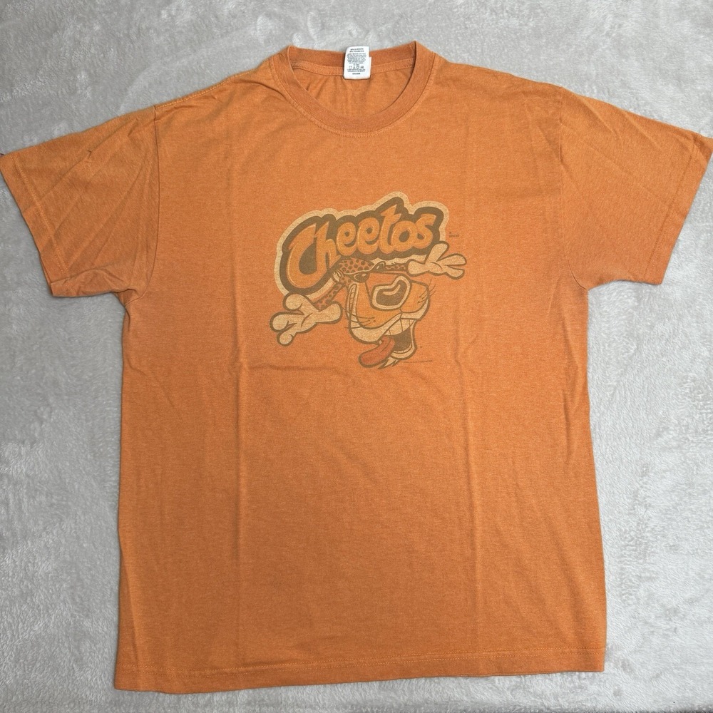Vintage 2008‎ Men's Cheetos Shirt Size Large Preowned Orange
